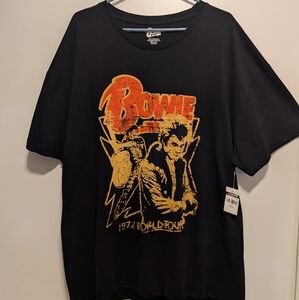 Black Graphic Tee with Bold Print